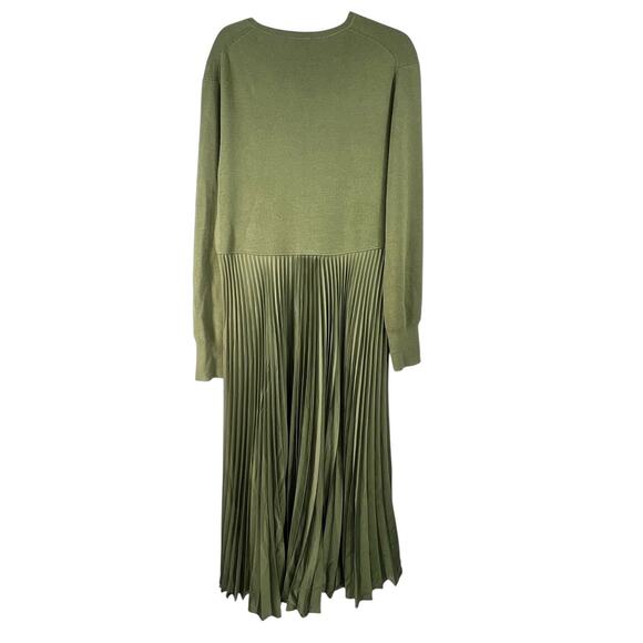 Polo Ralph Lauren XXL Mixed Media Long Sleeve Fit & Flare Dress Midi Sweater - Picture 5 of 7